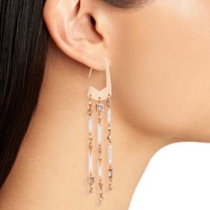 Kendra Scott Corza Rose Gold Statement Earrings